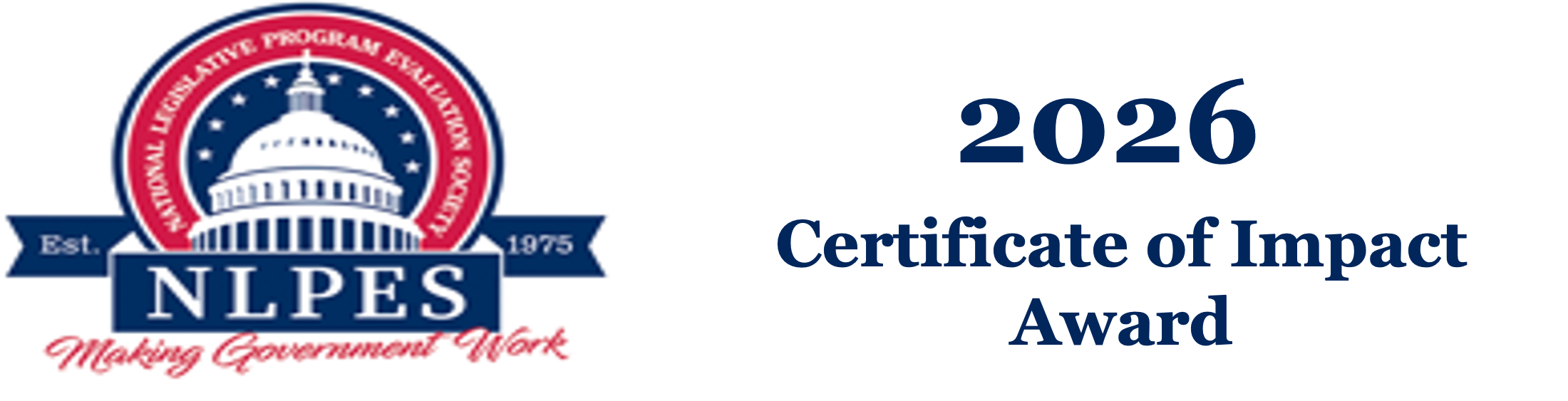 2026 NLPES Certificate of Impact Award